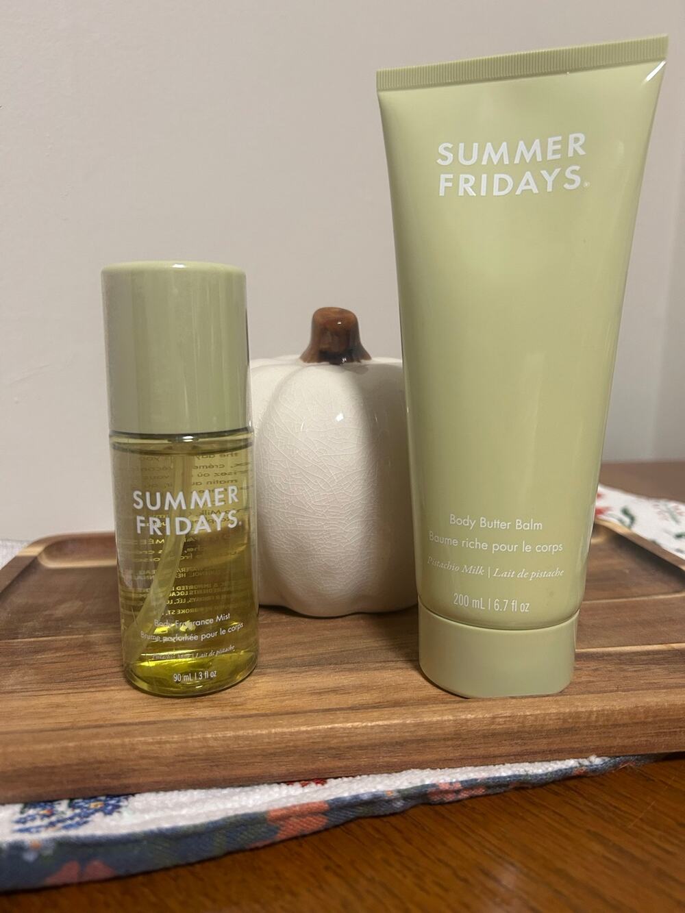 Summer Fridays Pistachio Milk Body Fragrance Mist 90ml + Body Butter Balm